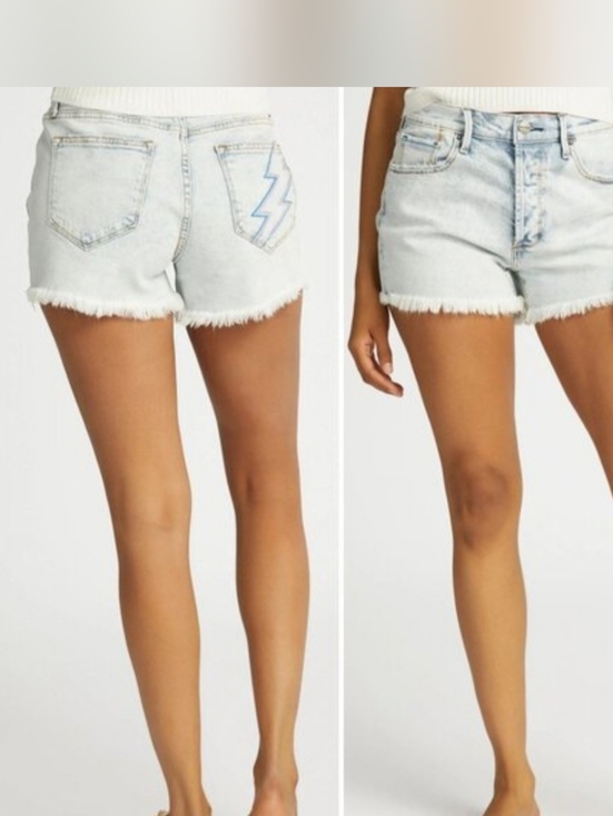 DRIFTWOOD Pants - Driftwood Goldie Stardust Highwaisted Distressed Women's Denim Shorts Size W25
